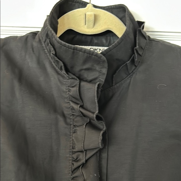 Women's Black Ruffled Jacket - Picture 4 of 6